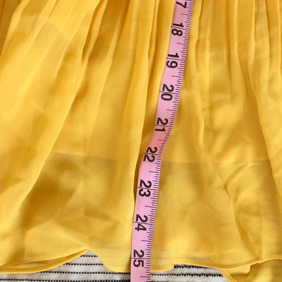 A New Day Yellow Gold Pleated Skirt M - Picture 5 of 6